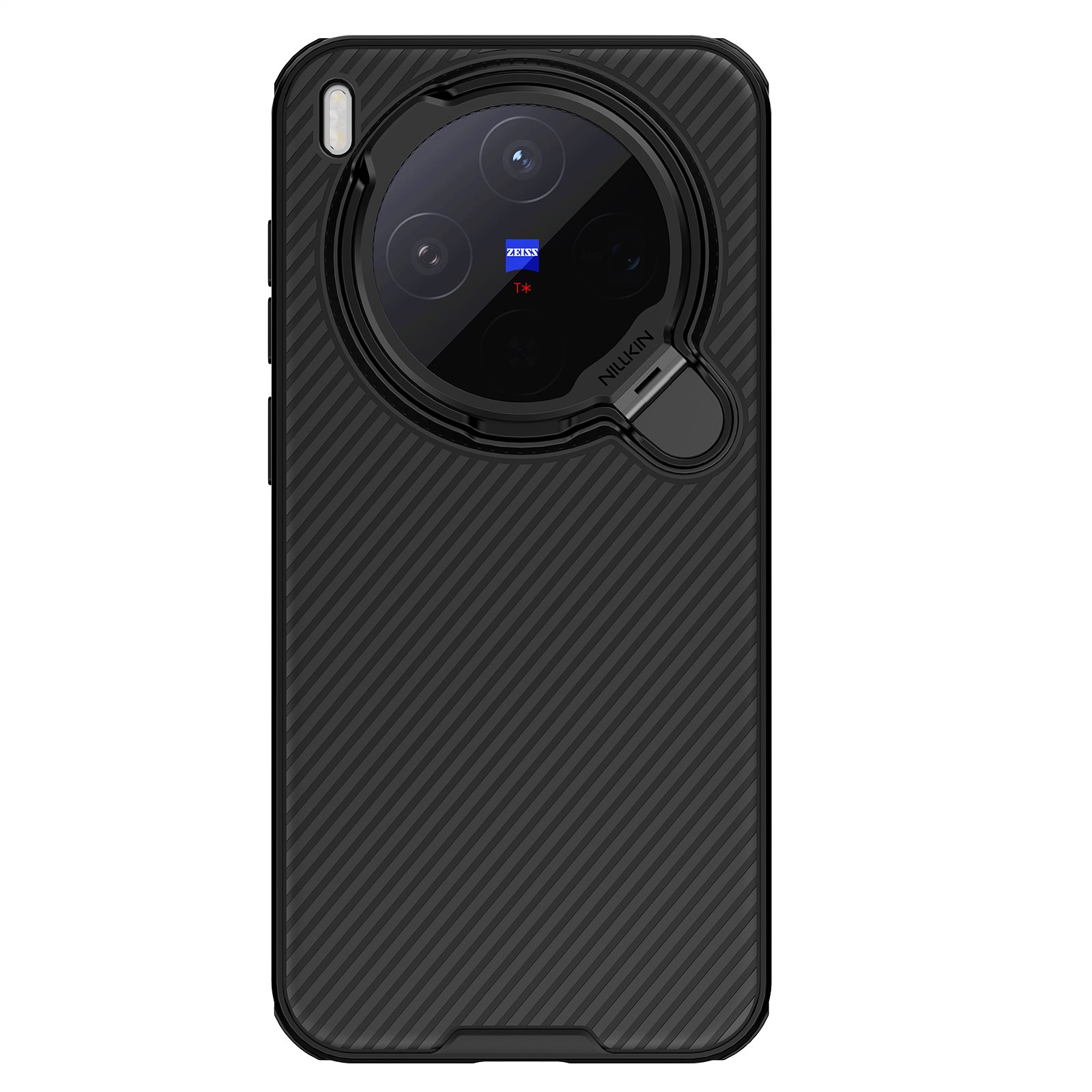 Juodas dėklas Nillkin CamShield Prop Magnetic telefonui Vivo X300 Juodas dėklas Nillkin CamShield Prop Magnetic telefonui Vivo X300 su apsauga kamerai