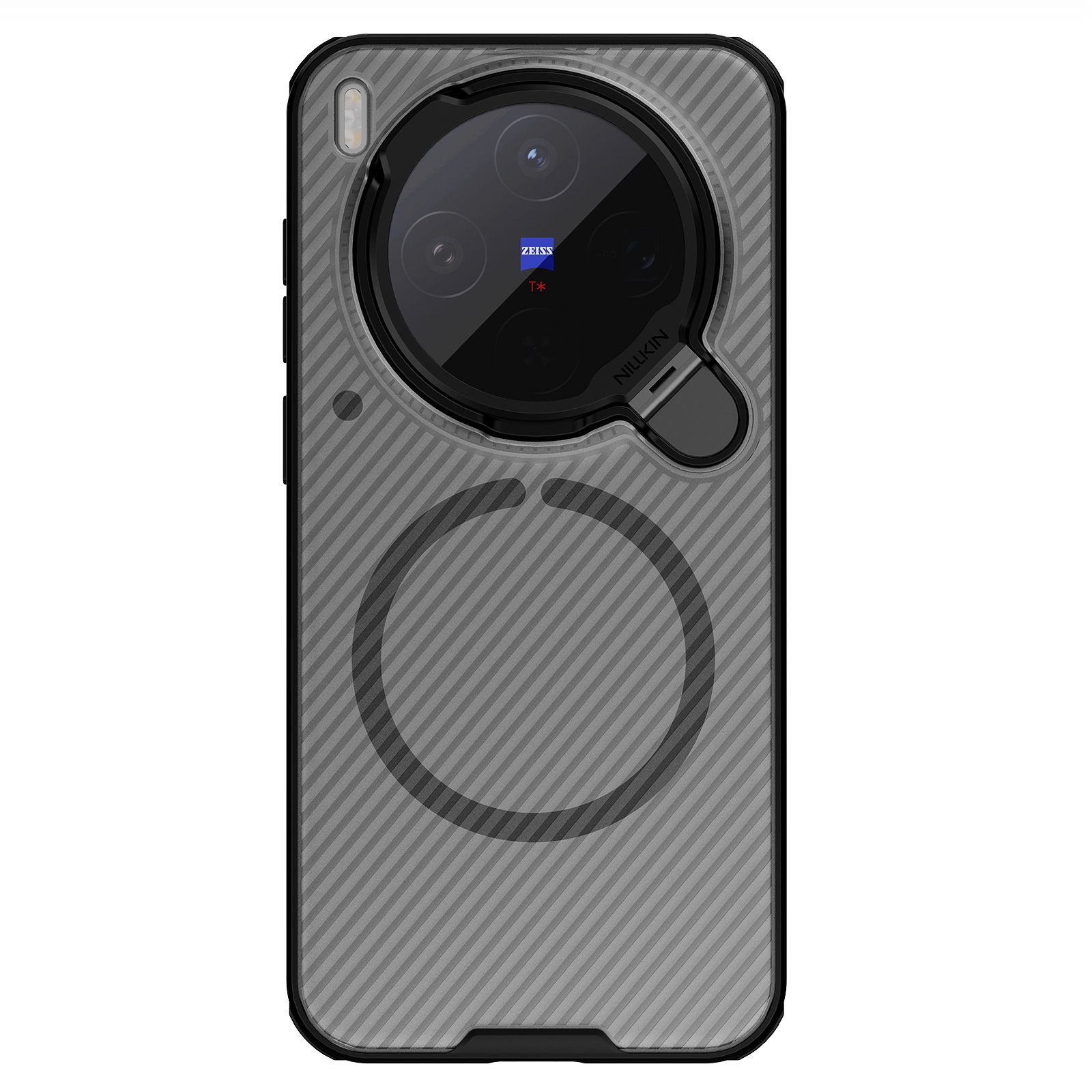 Skaidrus-juodas dėklas Nillkin CamShield Prop Magnetic Skaidrus-juodas dėklas Nillkin CamShield Prop Magnetic telefonui Vivo X300 su kamera ir apsauga
