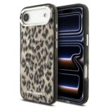 Rudas dėklas Karl Lagerfeld IML Leopard MagSafe telefonui Apple iPhone Air su gyvūnų printo raštu