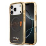 Pilkas dėklas telefonui Apple iPhone 17 Pro Max Red Bull PC Double Layer MV1 MagSafe su langeliais kamerai ir oranžiniu rašmeniu