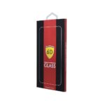 Dėžutė raudono ir juodo dizaino su 6D juodu apsauginiu ekrano stikliuku Samsung G556 Xcover 7