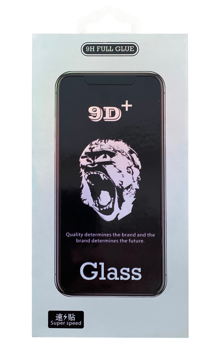 9D Full Glue Gorilla juodas apsauginis ekrano stikliukas Juodas 9D Full Glue Gorilla apsauginis ekrano stikliukas Apple iPhone 12 ir 12 Pro