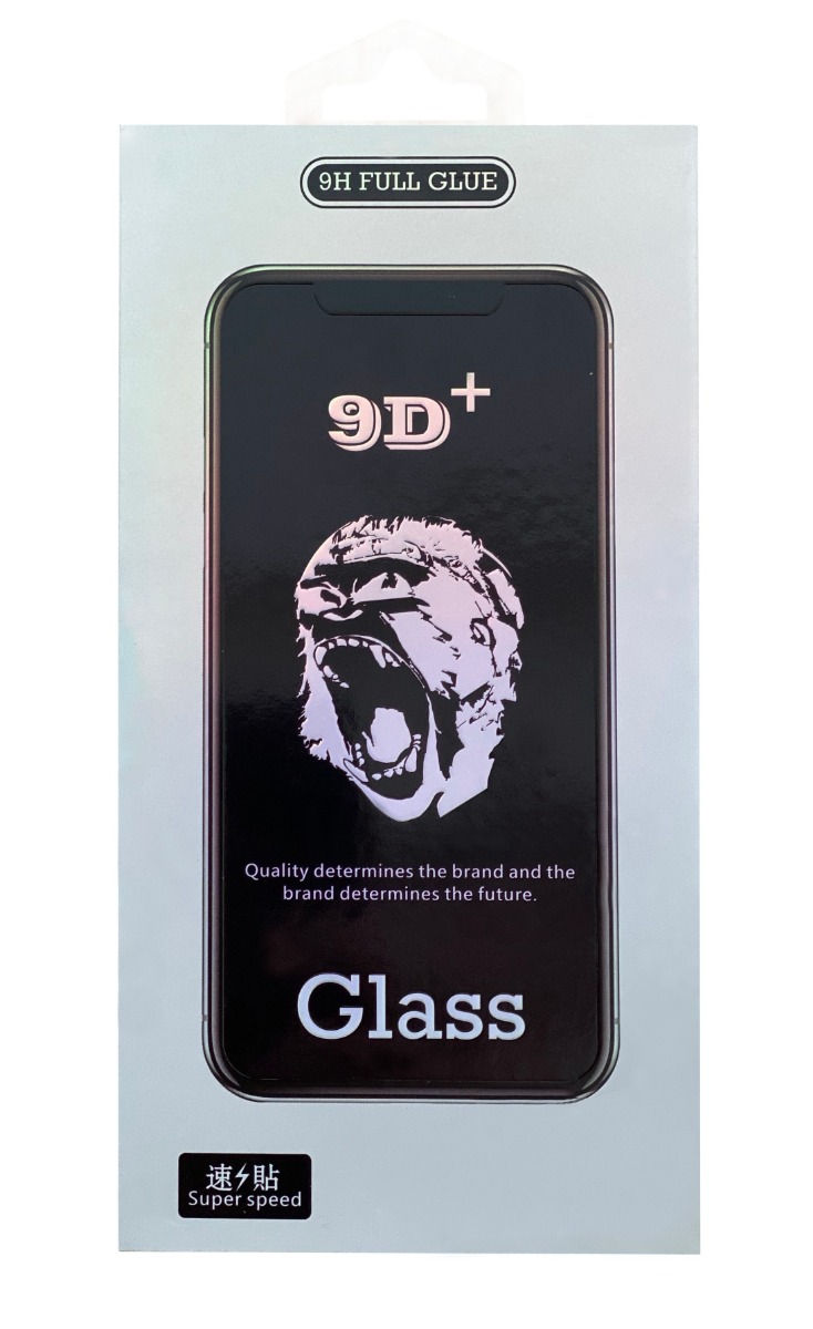9D Gorilla juodas apsauginis ekrano stikliukas Apple iPhone 15 9D Gorilla juodas apsauginis ekrano stikliukas Apple iPhone 15 dėžutė su įspūdingu gorilos piešiniu