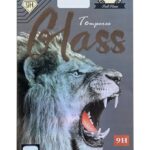 9D juodas apsauginis ekrano stikliukas Samsung Galaxy A325 A32 4G pakuotėje su liūto atvaizdu