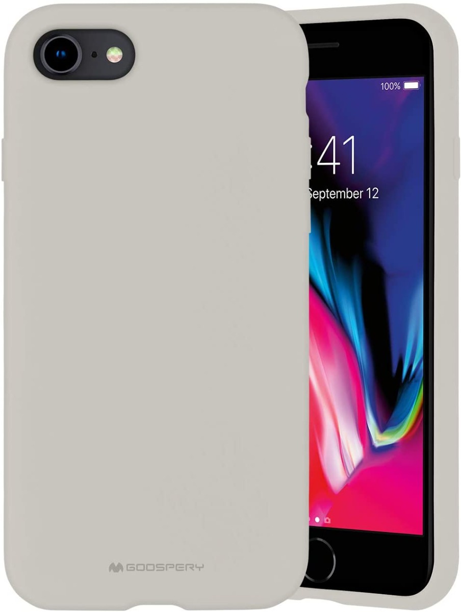 Akmens spalvos dėklas Apple iPhone 7 8 SE 2020 Mercury Silicone Akmens spalvos dėklas Apple iPhone 7 8 SE 2020 Mercury Silicone minkštas silikono