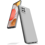 Akmens spalvos dėklas Samsung Galaxy A226 A22 5G Mercury Silicone apsaugo telefoną pilkos spalvos silikoniniu korpusu