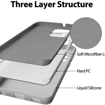 Akmens spalvos dėklas Samsung Galaxy A725 A72 Mercury Silicone su trijų sluoksnių struktūra ir minkšta mikropluošto vidine dalimi