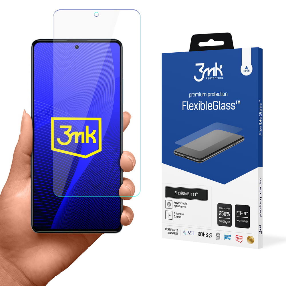 Apsauginė ekrano plėvelė Xiaomi Redmi Note 12 Pro Flexible Glass Apsauginė ekrano plėvelė Xiaomi Redmi Note 12 Pro su 3mk Flexible Glass technologija