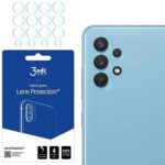 Apsauginė plėvelė galiniai kamerai Samsung Galaxy A325 A32 4G 3MK Lens 4vnt skaidri, apsaugo kamerų lęšius.