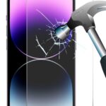 Apsauginis ekrano stikliukas Apple iPhone 16 Pro Max 9H su plaktuku ir sudužusiu ekrano stiklu