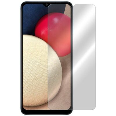 Apsauginis ekrano stikliukas Samsung Galaxy A02s skaidrus, dengiantis ekraną dalį telefono