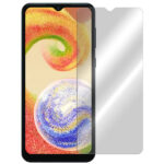 Apsauginis ekrano stikliukas Samsung Galaxy A042 A04e ant telefono ekrano