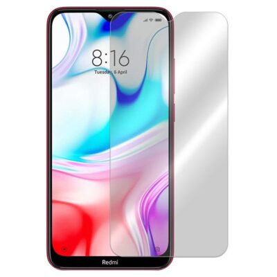 Apsauginis ekrano stikliukas Xiaomi Redmi 8 8A 9H permatomas skaidrus prietaiso ekrane