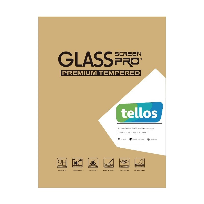 Apsauginis stikliukas 9H Tellos Samsung Tab S9 FE Apsauginis stikliukas 9H Tellos Samsung Tab S9 FE ekrano apsaugai pakuotėje