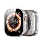 Sidabrinis apsauginis stikliukas ir dėklas Dux Ducis Hamo Apple Watch Ultra 49mm