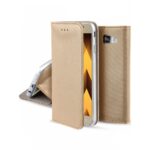 auksines spalvos atverciamas dekla samsung galaxy a520 a5 2017 smart magnet su tekstura