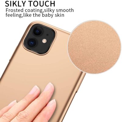Auksines spalvos deklas Apple iPhone 11 X-level Guardian su satinuota pavirsiaus apdaila