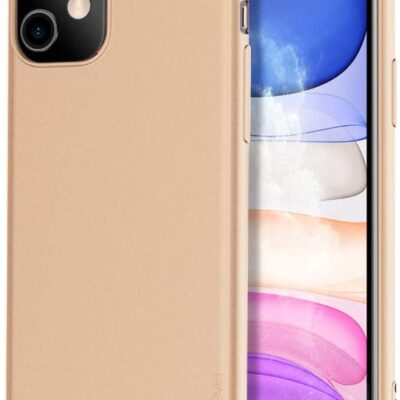 Auksinės spalvos dėklas Apple iPhone 11 X-level Guardian su matiniu paviršiumi ir apsauga nuo smūgių