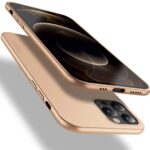 Auksinės spalvos dėklas Apple iPhone 12 Pro Max X-level Guardian aplink telefoną