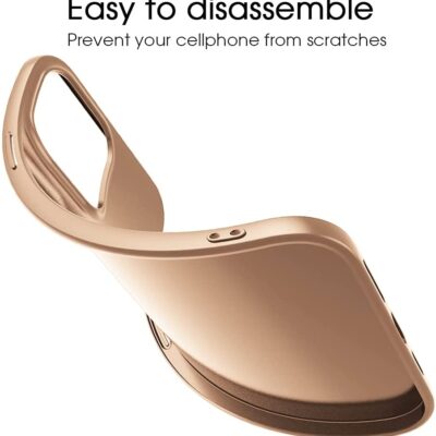 Auksinės spalvos dėklas Apple iPhone 13 mini X-level Guardian, lankstus ir lengvai atskiriamas