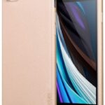 Auksinės spalvos dėklas Apple iPhone 7 8 SE 2020 X-level Guardian su matine tekstūra ir tiksliais išpjovomis