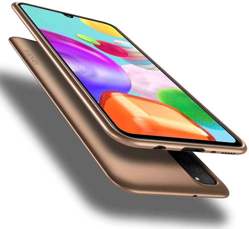 Auksines spalvos deklas Samsung Galaxy A41 A415 X-level Guardian Auksines spalvos deklas Samsung Galaxy A41 A415 telefonui su plonu dizainu ir apsauga