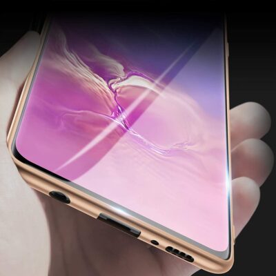 auksines spalvos dekla samsung galaxy g975 s10 plus x-level guardian nuo apacios puses