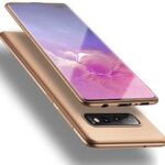 Auksinės spalvos dėklas Samsung Galaxy G975 S10 Plus X-level Guardian aplink telefoną