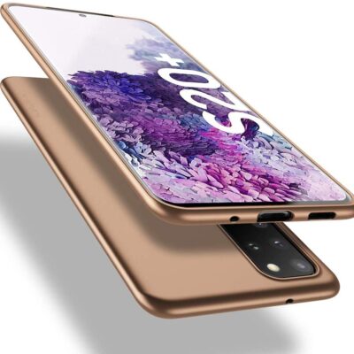 Auksinės spalvos dėklas Samsung Galaxy G986 S20 Plus iš abiejų pusių