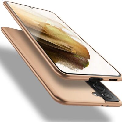 Auksinės spalvos dėklas Samsung Galaxy S21 Plus S30 Plus X-level Guardian telefonui