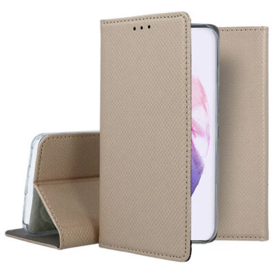 auksinis atverčiamas dekla samsung galaxy s22 smart magnet naturalios odos tekstura