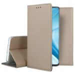 Auksinis atverčiamas dėklas Xiaomi Mi 11 Lite 4G 5G Smart Magnet su tekstūruota paviršiaus danga