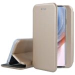 Auksinis atverčiamas dėklas Xiaomi Redmi Note 13 Pro 4G Poco M6 Pro 4G Book Elegance