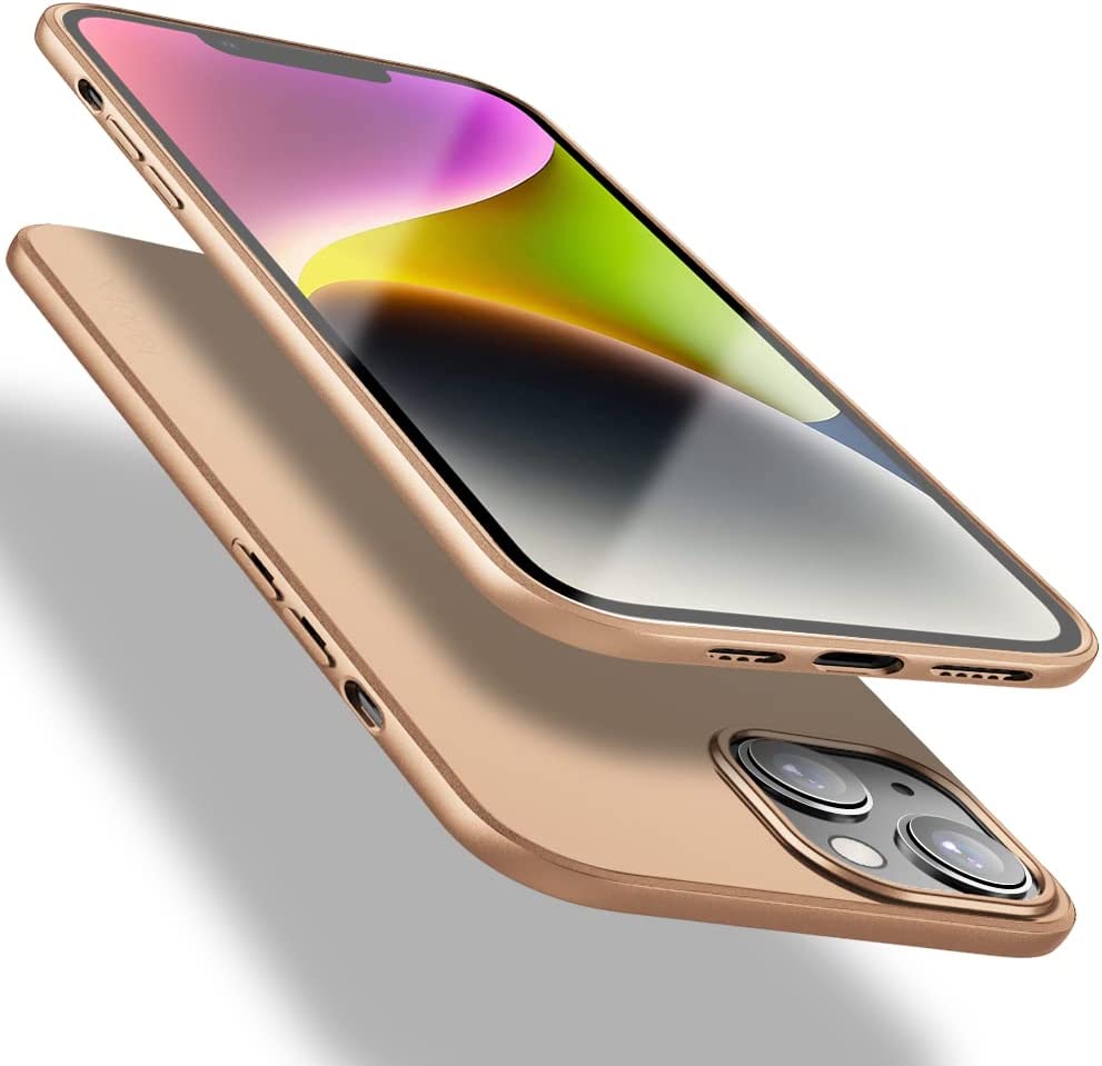 Auksinis dėklas Apple iPhone 14 X-level Guardian Auksinis dėklas Apple iPhone 14 X-level Guardian su matiniu paviršiumi ir tiksliais išpjovomis kamerai ir mygtukams
