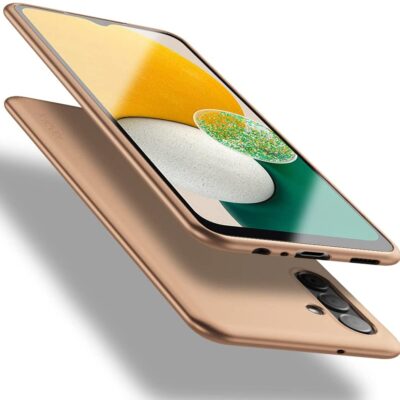 Auksinis dėklas Samsung Galaxy A136 A13 5G X-level Guardian matomas iš skirtingų kampų