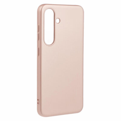 Auksinis dėklas Samsung Galaxy A165 A16 4G su matiniu paviršiumi ir išpjovomis kamerai bei mygtukams