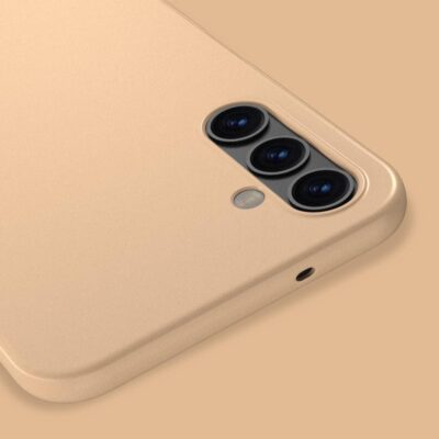 Auksinis dėklas Samsung Galaxy A245 A24 4G su kameros apsauga