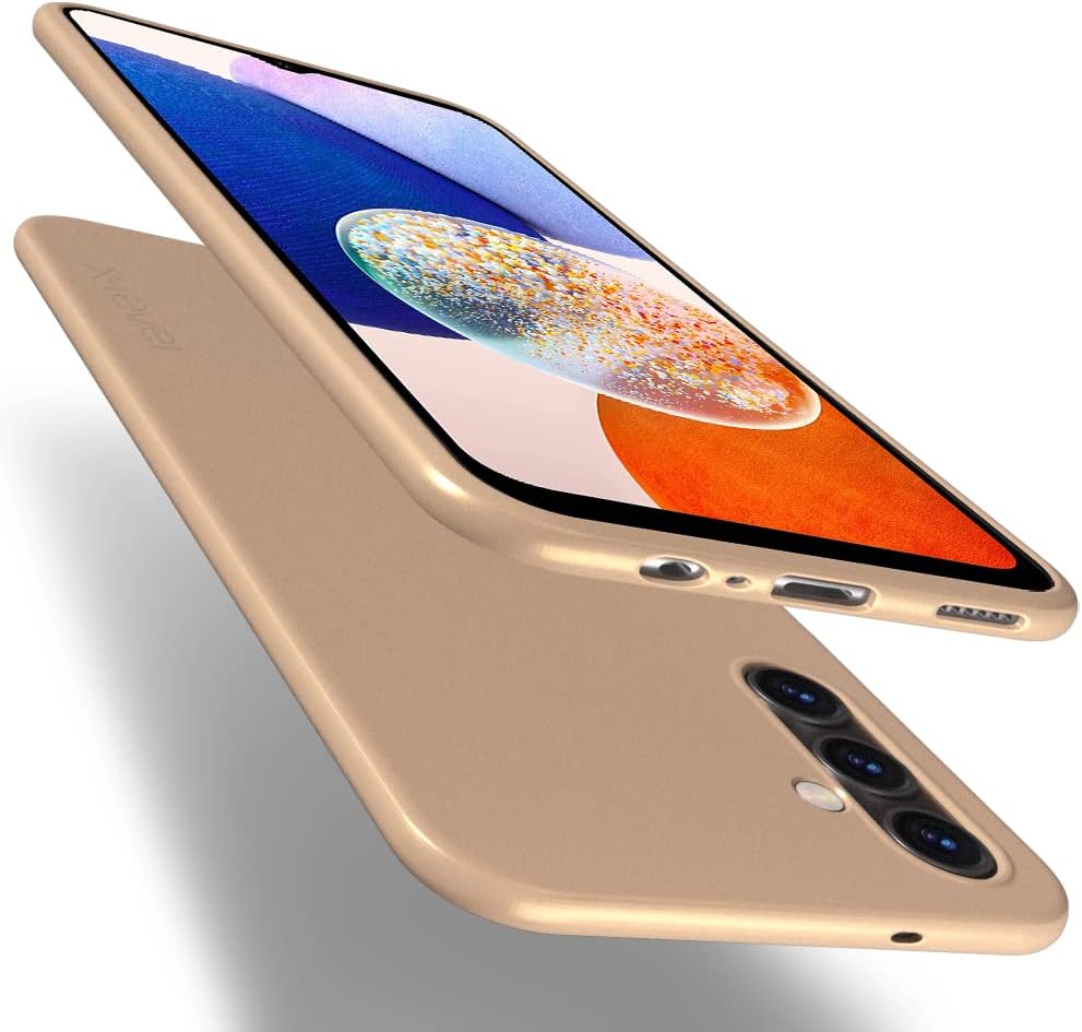 Auksinis dėklas Samsung Galaxy A245 A24 4G A246 A24 5G X-level Guardian Auksinis dėklas Samsung Galaxy A245 A24 4G A246 A24 5G X-level Guardian su apsauga kameroms