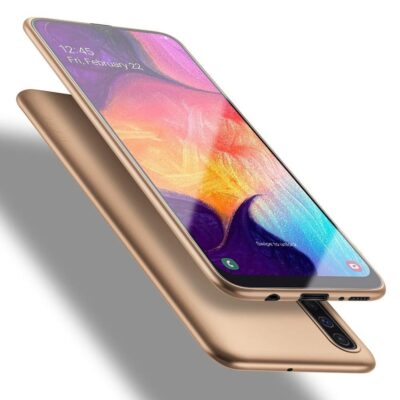 Auksinis dėklas Samsung Galaxy A505 A50 A507 A50s A307 A30s X-level Guardian ant telefono