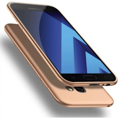 Auksinis dėklas Samsung Galaxy A520 A5 2017 X-level Guardian aplink visą telefoną
