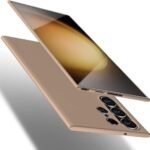 Auksinis dėklas Samsung Galaxy S928 S24 Ultra X-level Guardian plonas ir apsauginis