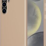 Auksinis dėklas Samsung S731 S25 FE X-level Guardian su matiniu paviršiumi ir kamera