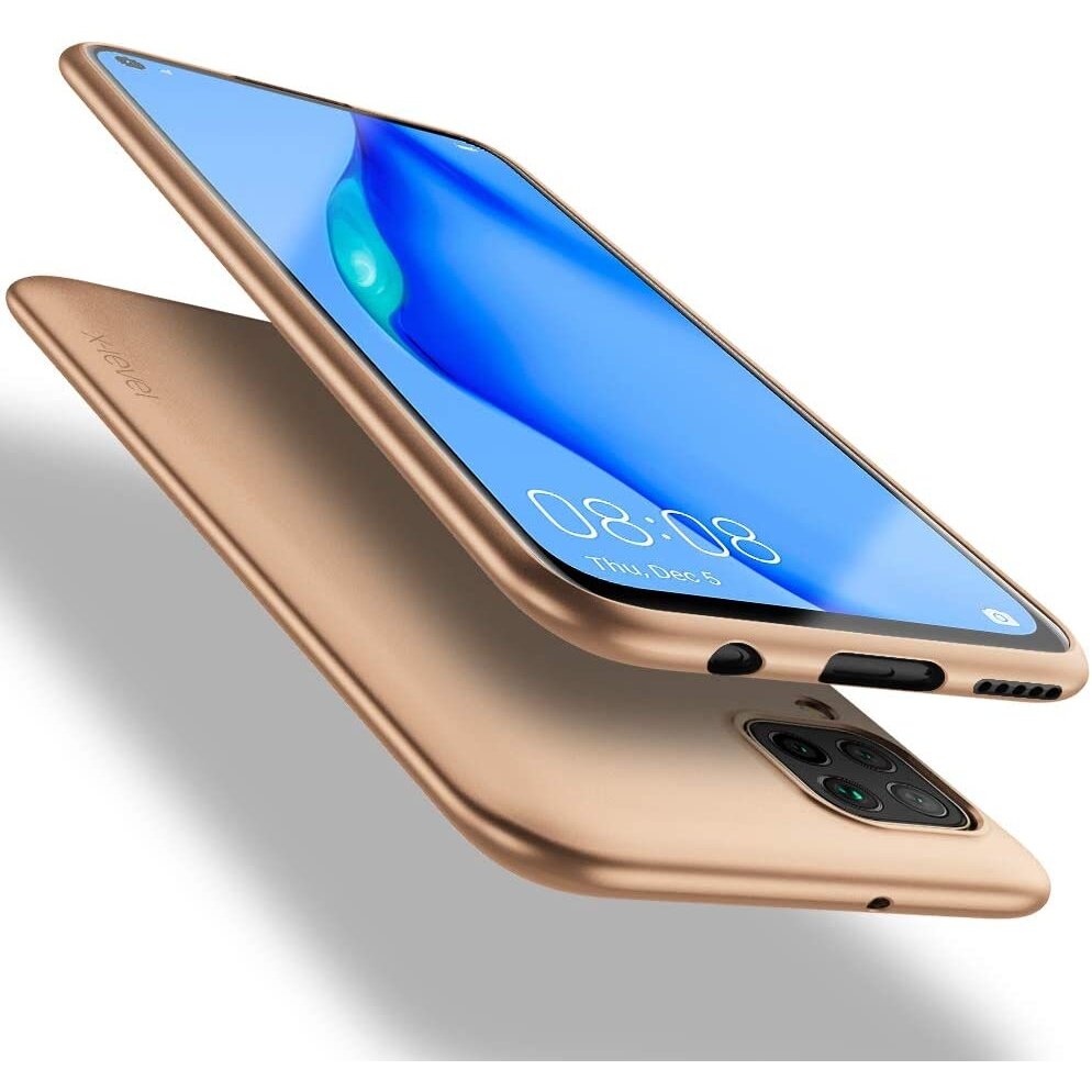 Auksinis dėklas Xiaomi Redmi 10C X-level Guardian Auksinis dėklas Xiaomi Redmi 10C X-level Guardian aplink telefoną, matomas ekranas ir galinė kamera