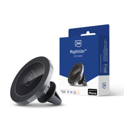 Automobilinis telefono laikiklis 3mk MagHolder magnetinis tvirtinamas ant ventiliacijos groteliu