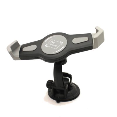 Automobilinis universalus planšetinio kompiuterio laikiklis CTH-05 juodos ir pilkos spalvos