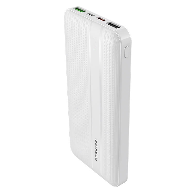 Balta išorinė baterija Power Bank Borofone BJ9 Balta išorinė baterija Power Bank Borofone BJ9 su USB ir Type-C jungtimis