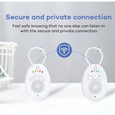 Balta mobili audio auklė Reach BM-1 su saugiu ir privačiu ryšiu