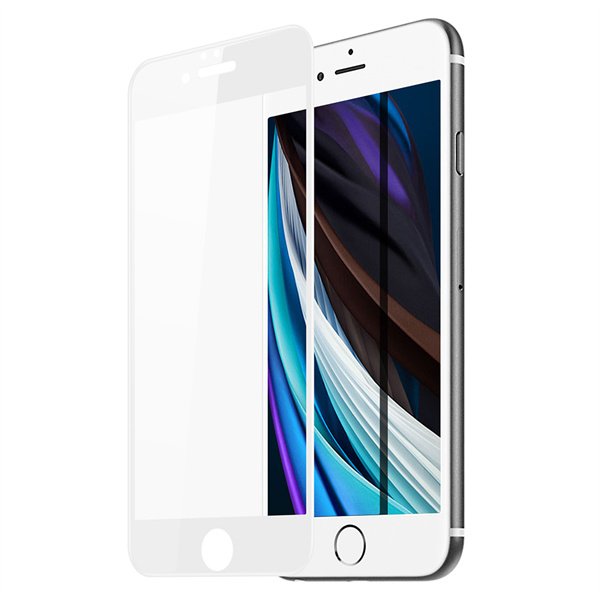 Baltais apvadais apsauginis stikliukas Dux Ducis iPhone 7 8 SE Apsauginis stikliukas Baltais apvadais Dux Ducis Apple iPhone 7 8 SE 2020 SE 2022 modeliui