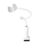 Baltas borofone BH23 telefono laikiklis su lankstomu tvirtu stovu