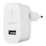 Baltas įkroviklis buitinis Belkin Boost Charge USB-A 12W baltos spalvos su USB-A jungtimi